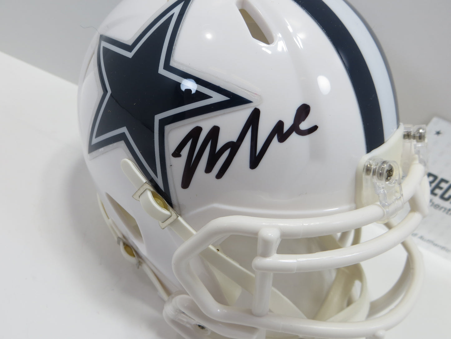 JAYDON BLUE SIGNED DALLAS COWBOYS ALT MINI HELMET UT BAS COA