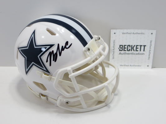 JAYDON BLUE SIGNED DALLAS COWBOYS ALT MINI HELMET UT BAS COA