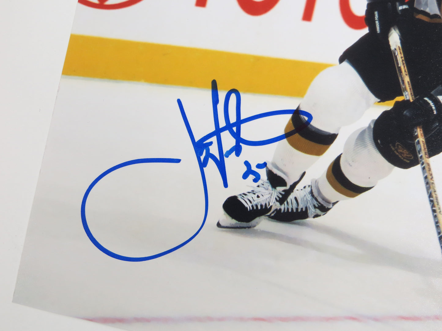 JOE NIEUWENDYK DALLAS STARS SIGNED 8x10 PHOTO WHITE JERSEY BAS