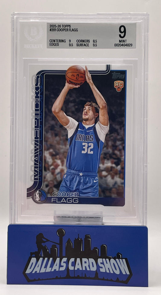 2025-26 Topps #201 Cooper Flagg Rookie RC BGS 9