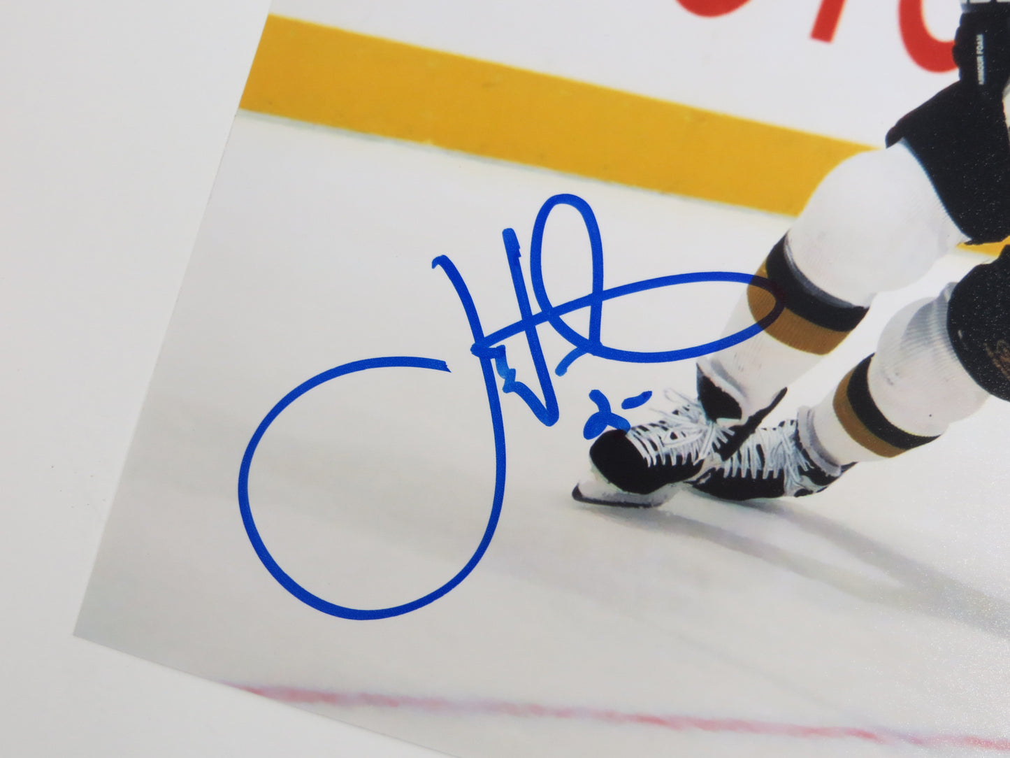 JOE NIEUWENDYK DALLAS STARS SIGNED 8x10 PHOTO WHITE JERSEY BAS