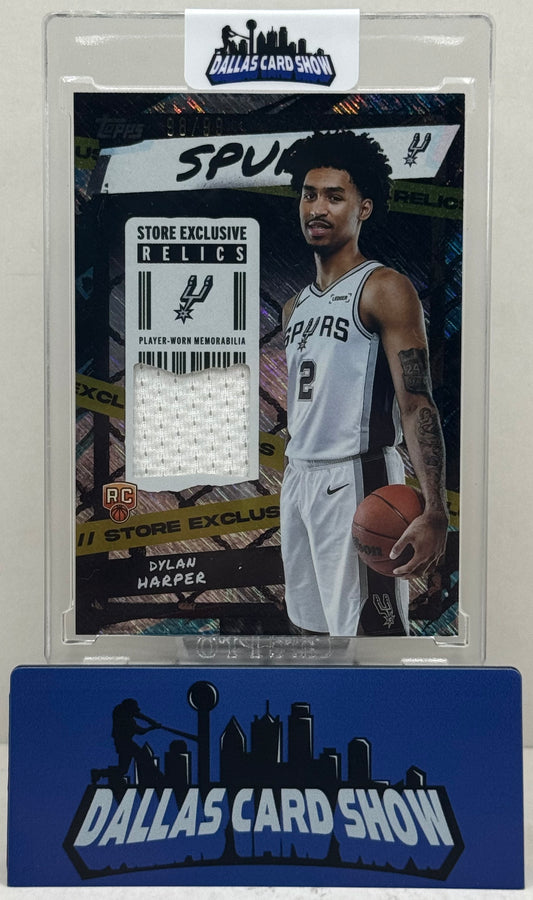 2025-26 Topps #SR-DH Dylan Harper Store Exclusive Rookie Relic /99