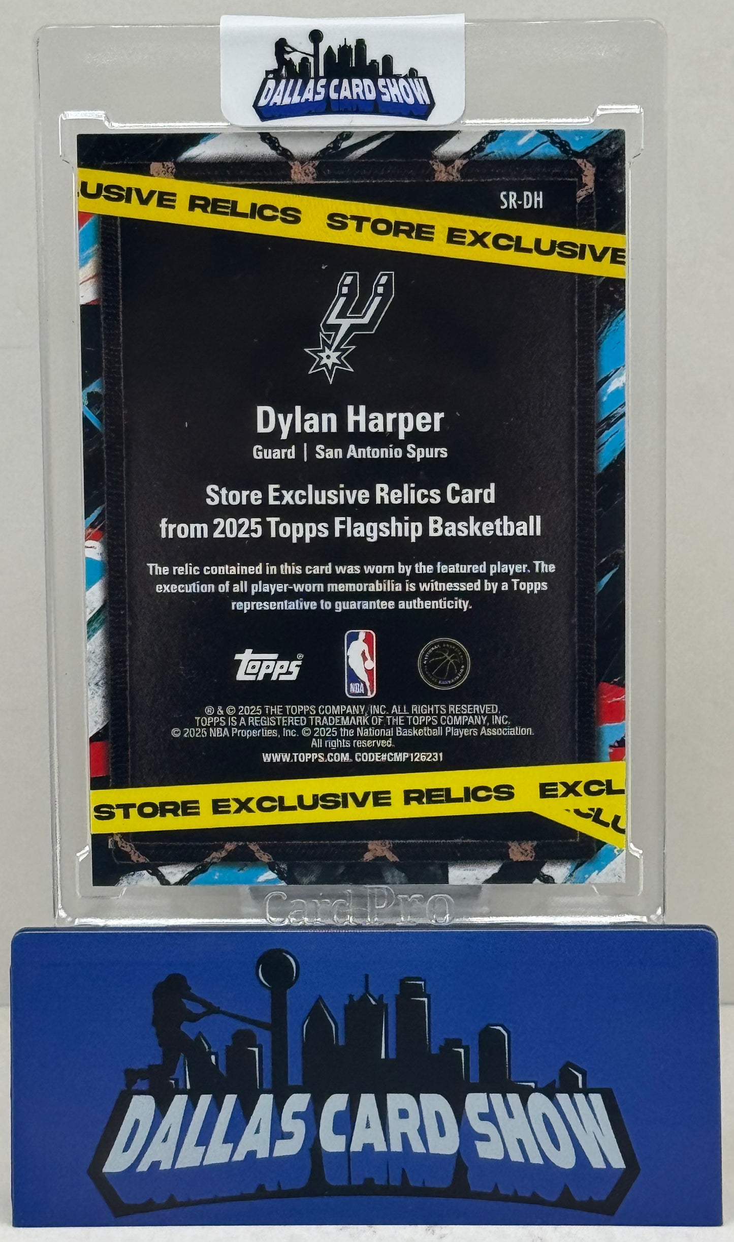 2025-26 Topps #SR-DH Dylan Harper Store Exclusive Rookie Relic /99