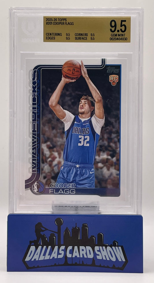 2025-26 Topps #201 Cooper Flagg Rookie RC BGS 9.5