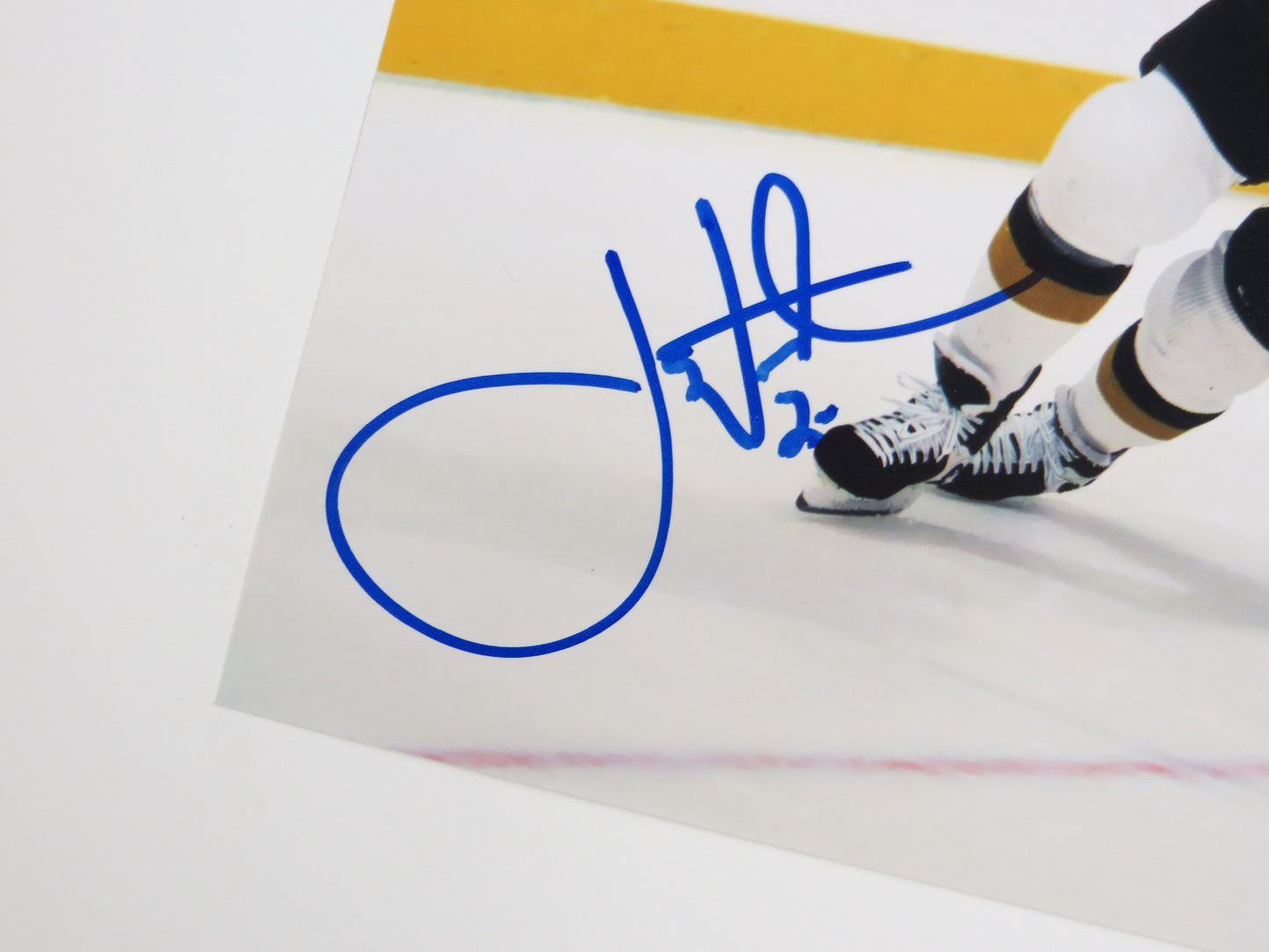 JOE NIEUWENDYK DALLAS STARS SIGNED 8x10 PHOTO WHITE JERSEY BAS