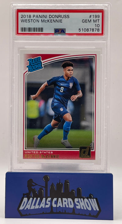 2018 Panini Donruss #199 Weston McKennie Rated Rookie RC PSA 10
