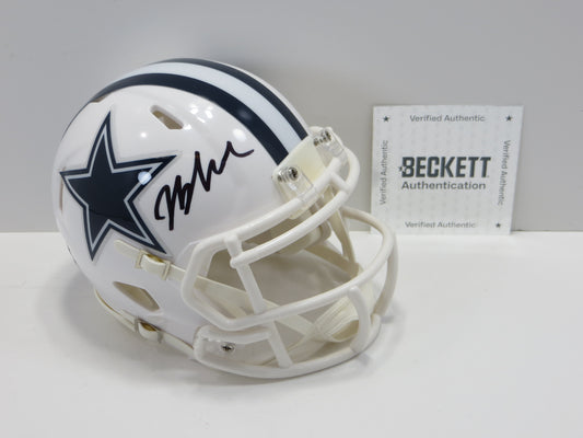 JAYDON BLUE SIGNED DALLAS COWBOYS ALT MINI HELMET UT BAS COA