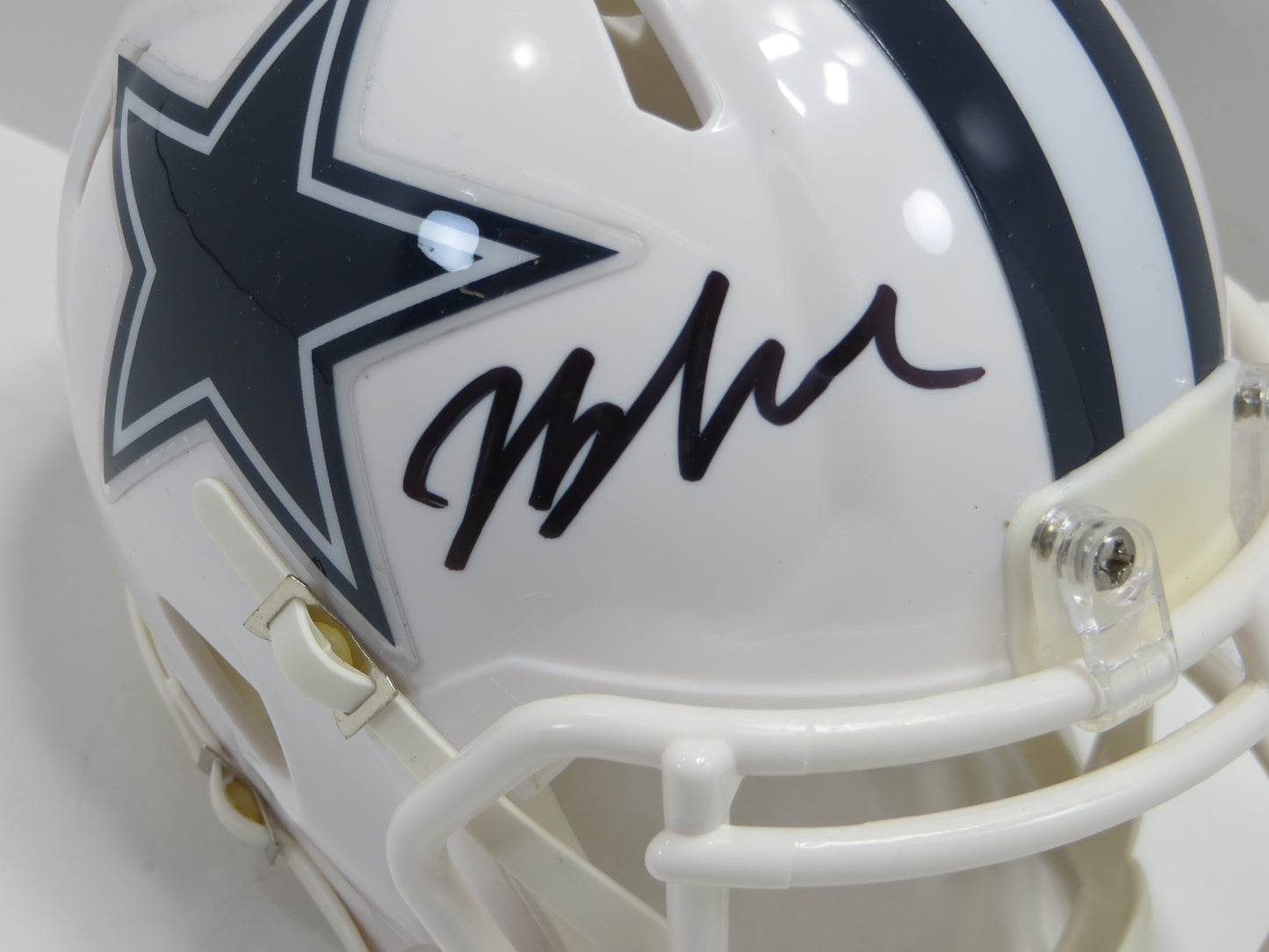 JAYDON BLUE SIGNED DALLAS COWBOYS ALT MINI HELMET UT BAS COA