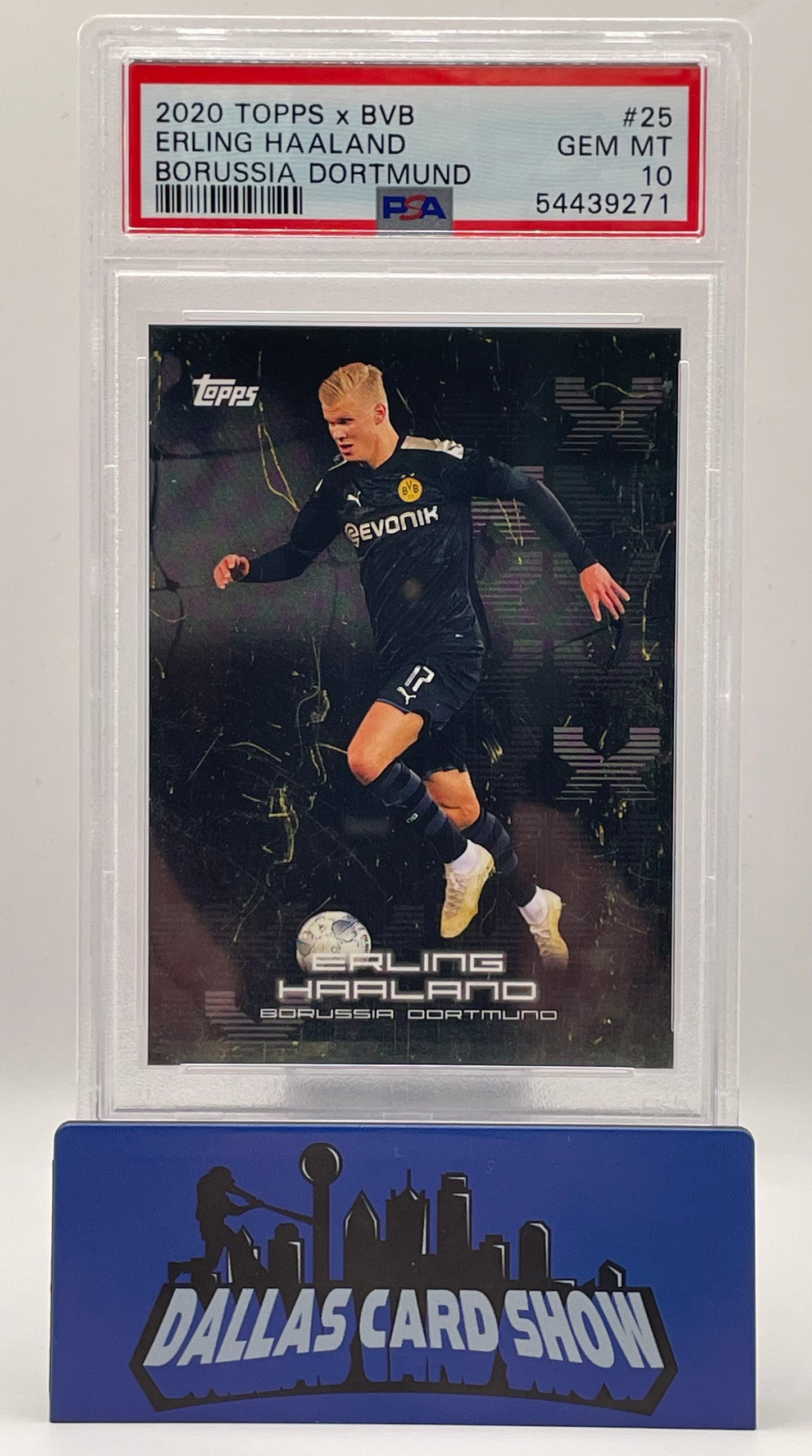 2020 Topps X BVB #25 Erling Haaland Borussia Dortmund PSA 10