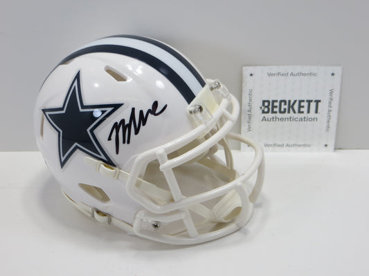 JAYDON BLUE SIGNED DALLAS COWBOYS ALT MINI HELMET UT BAS COA