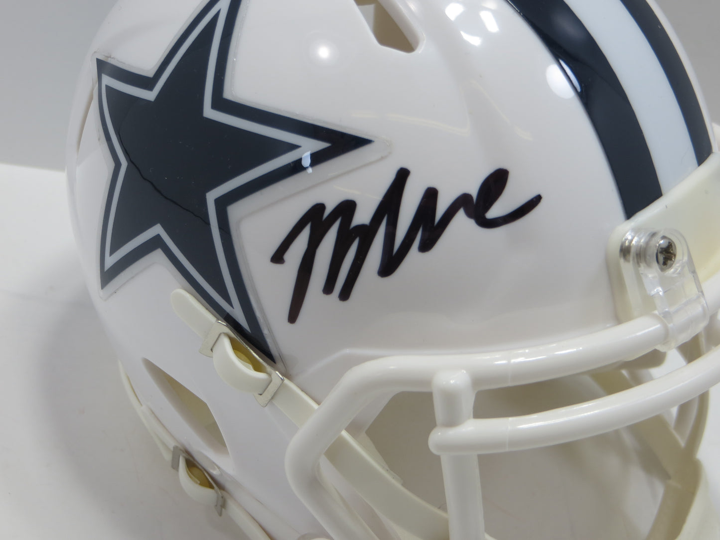 JAYDON BLUE SIGNED DALLAS COWBOYS ALT MINI HELMET UT BAS COA