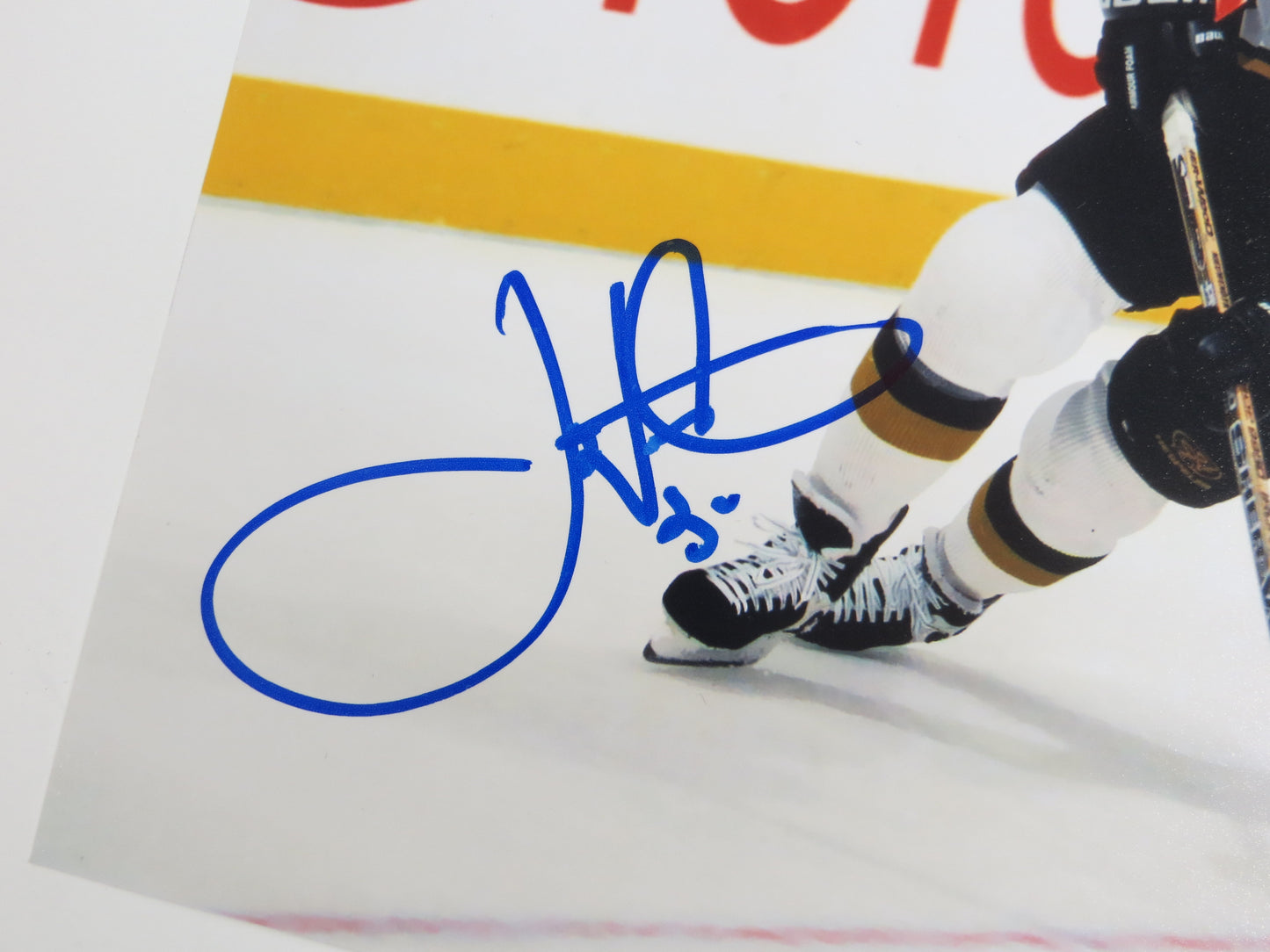 JOE NIEUWENDYK DALLAS STARS SIGNED 8x10 PHOTO WHITE JERSEY BAS