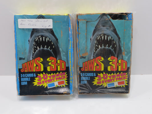 TOPPS JAWS 3-D EMPTY BOX Lot of 2 BOXES