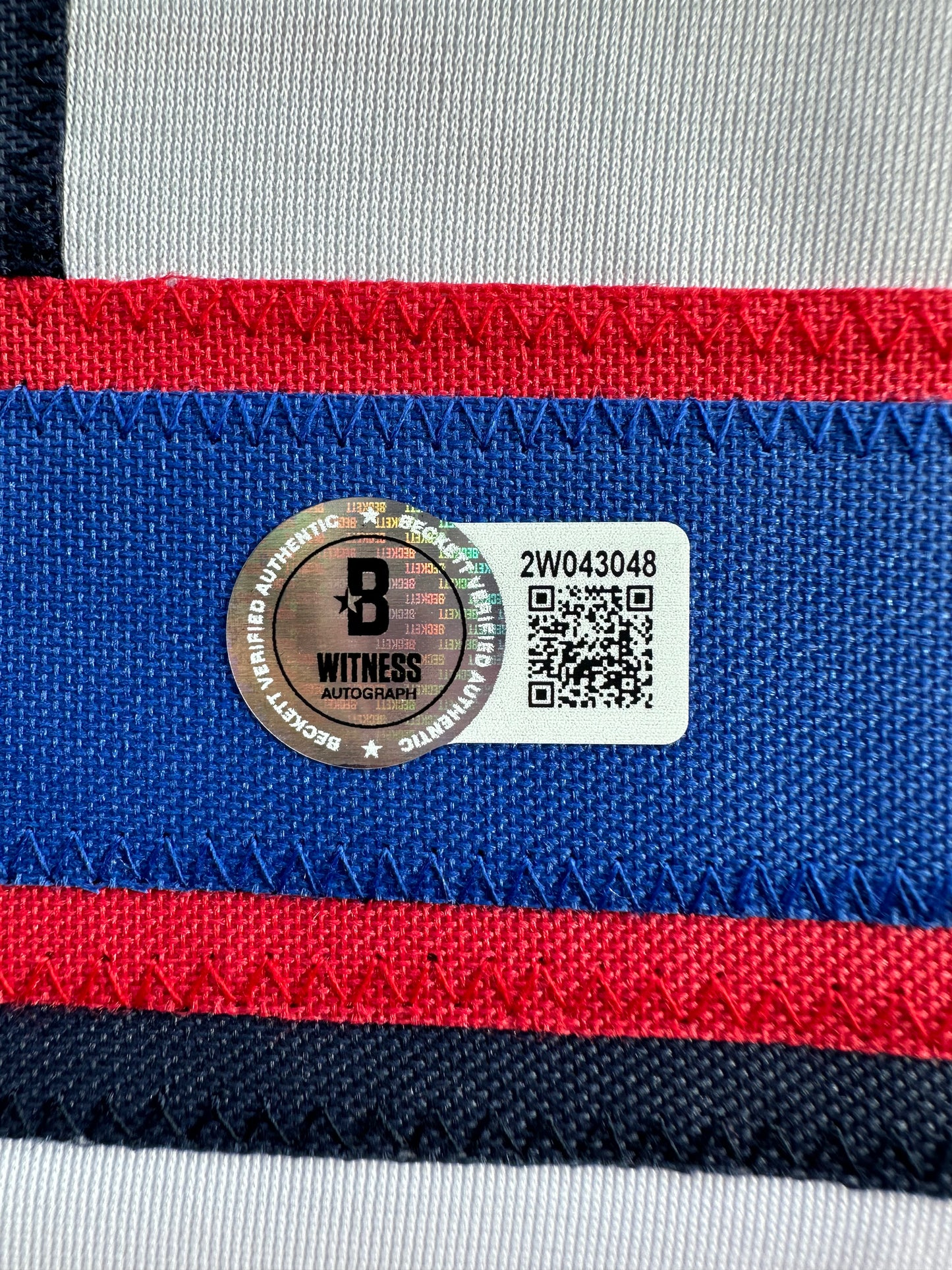 KEVIN MENCH TEXAS RANGERS SIGNED JERSEY w/GO RANGERS! BAS COA