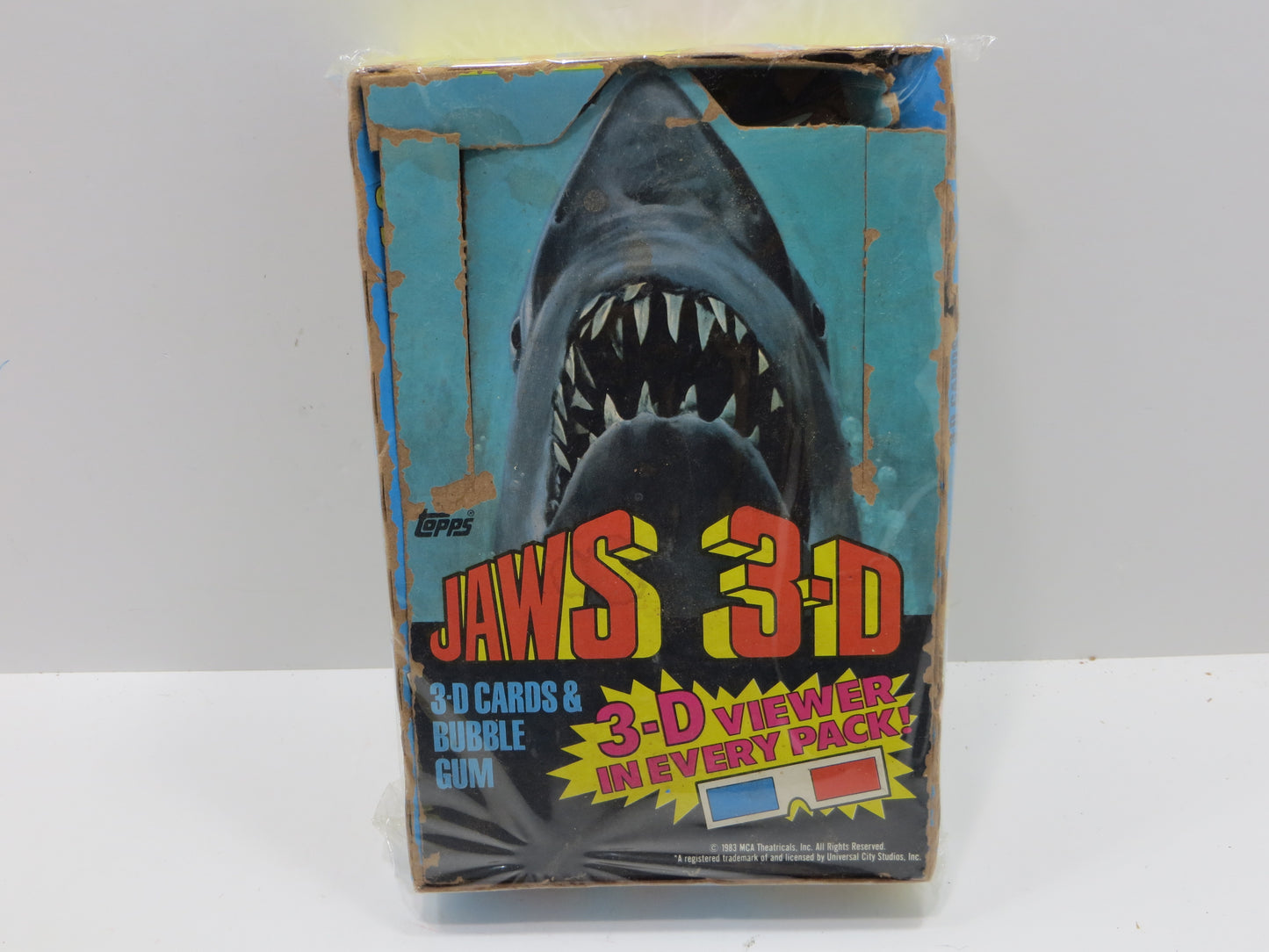 TOPPS JAWS 3-D EMPTY BOX Lot of 2 BOXES