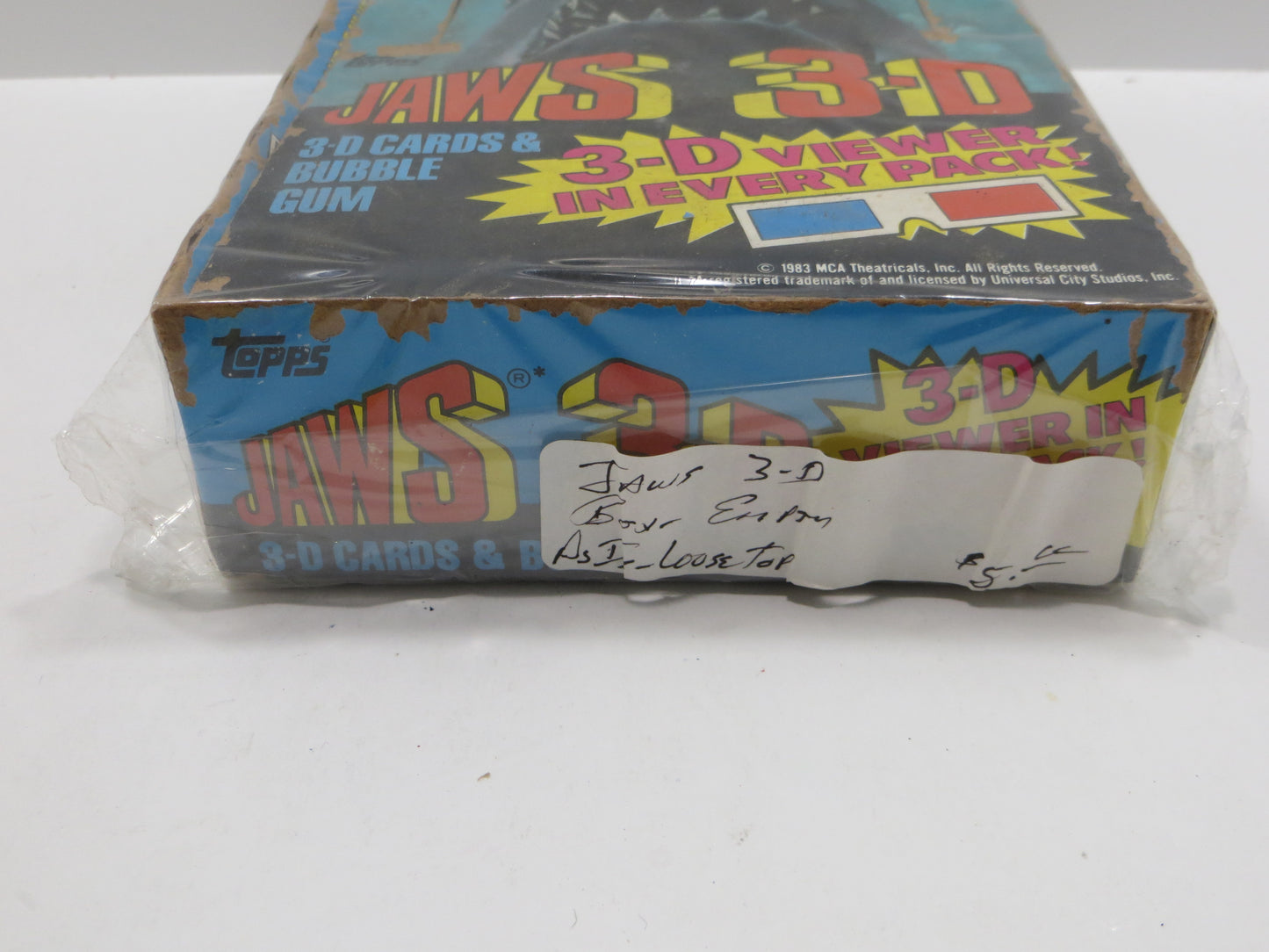 TOPPS JAWS 3-D EMPTY BOX Lot of 2 BOXES