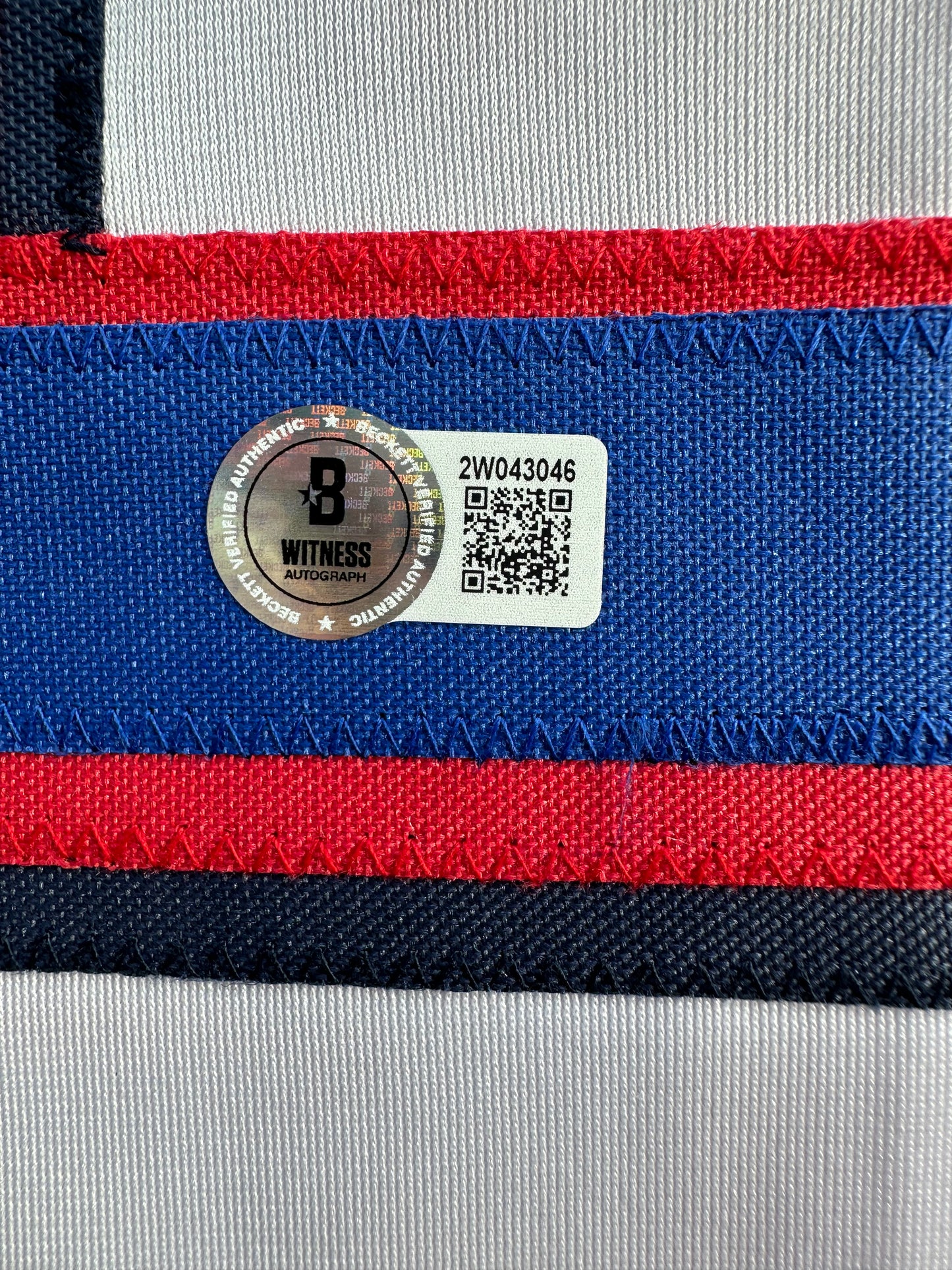 KEVIN MENCH TEXAS RANGERS SIGNED JERSEY w/GO RANGERS! BAS COA