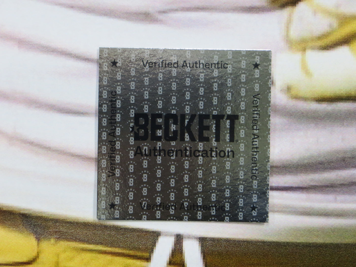 MICHAEL CRABTREE SIGNED 49ers Texas Tech Dallas Card Show 36x60 VINYL BANNER BAS