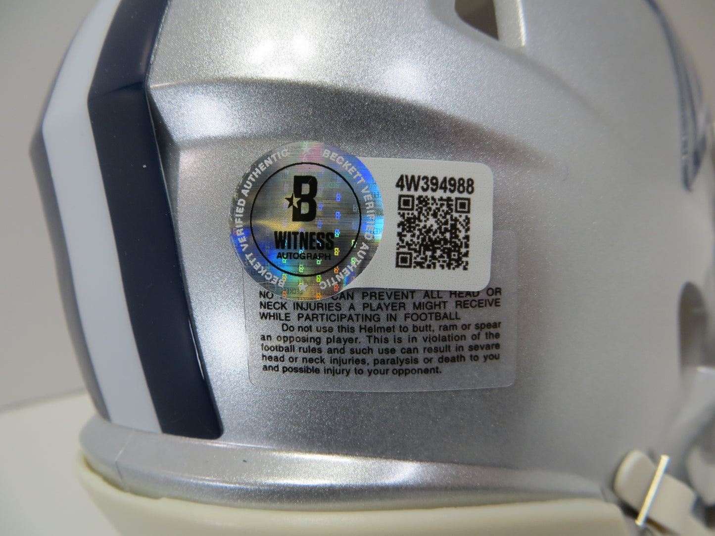 BARRY SWITZER SIGNED DALLAS COWBOYS MINI HELMET w/XXX Sooners BAS