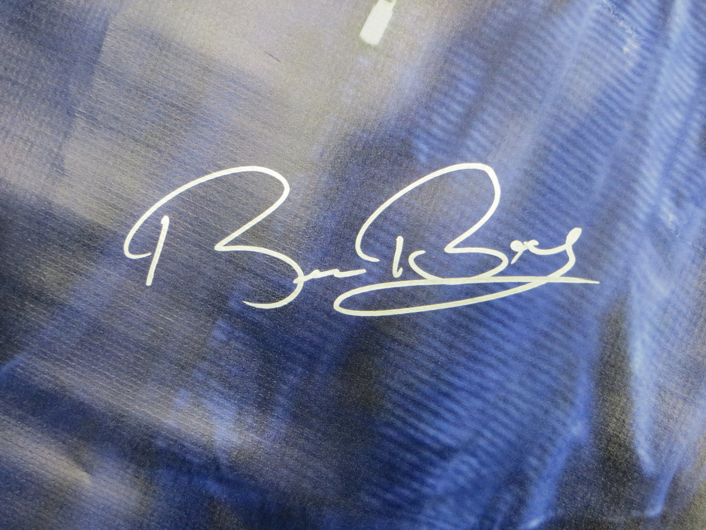 BRUCE BOCHY SIGNED Texas Rangers Giants Dallas Card Show 36x60 VINYL BANNER BAS