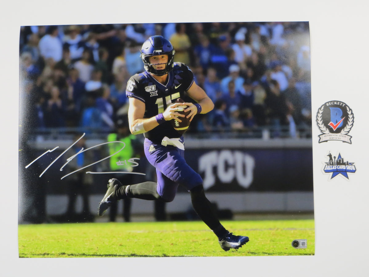 MAX DUGGAN TCU HORNED FROGS SIGNED 16x20 RollOut PHOTO BAS