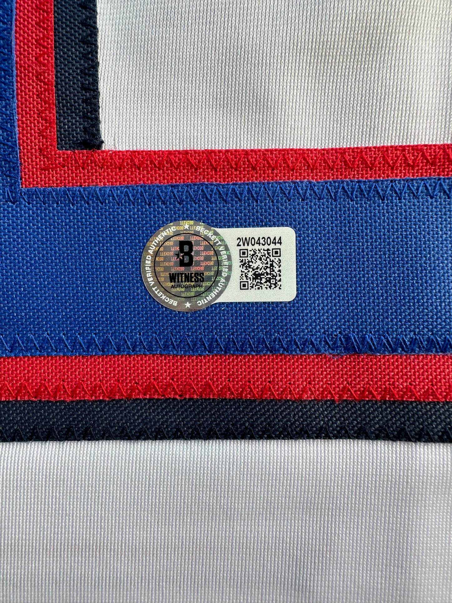 KEVIN MENCH TEXAS RANGERS SIGNED JERSEY w/GO RANGERS! BAS COA