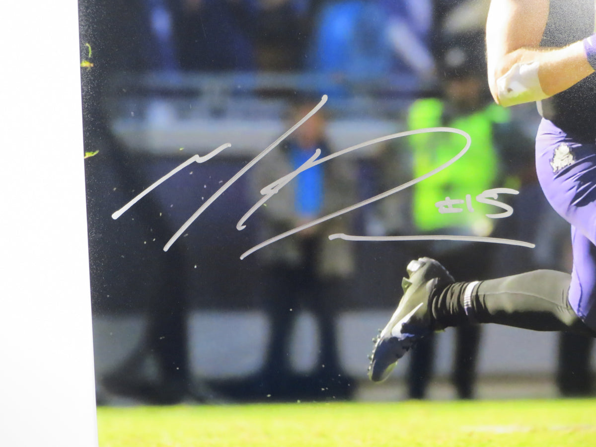 MAX DUGGAN TCU HORNED FROGS SIGNED 16x20 RollOut PHOTO BAS