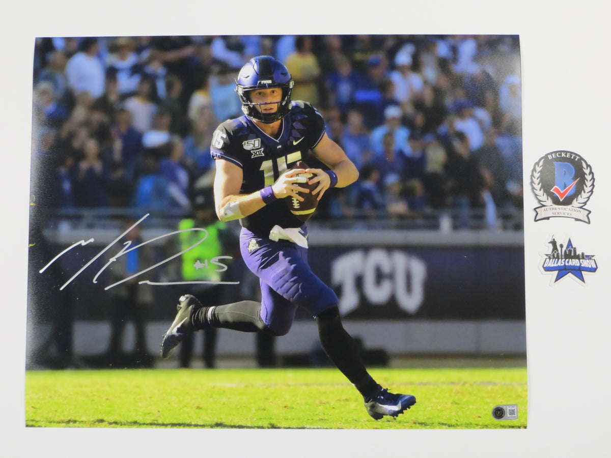 MAX DUGGAN TCU HORNED FROGS SIGNED 16x20 RollOut PHOTO BAS