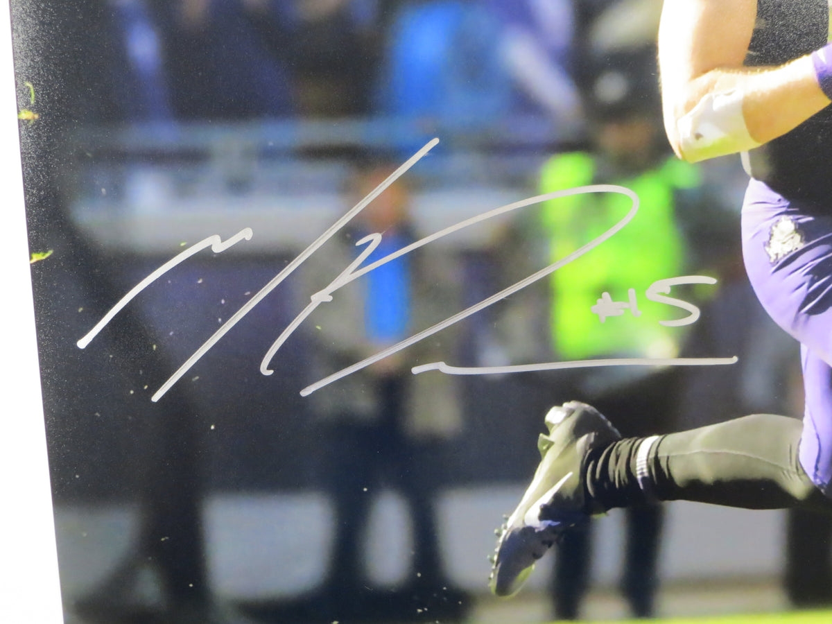 MAX DUGGAN TCU HORNED FROGS SIGNED 16x20 RollOut PHOTO BAS