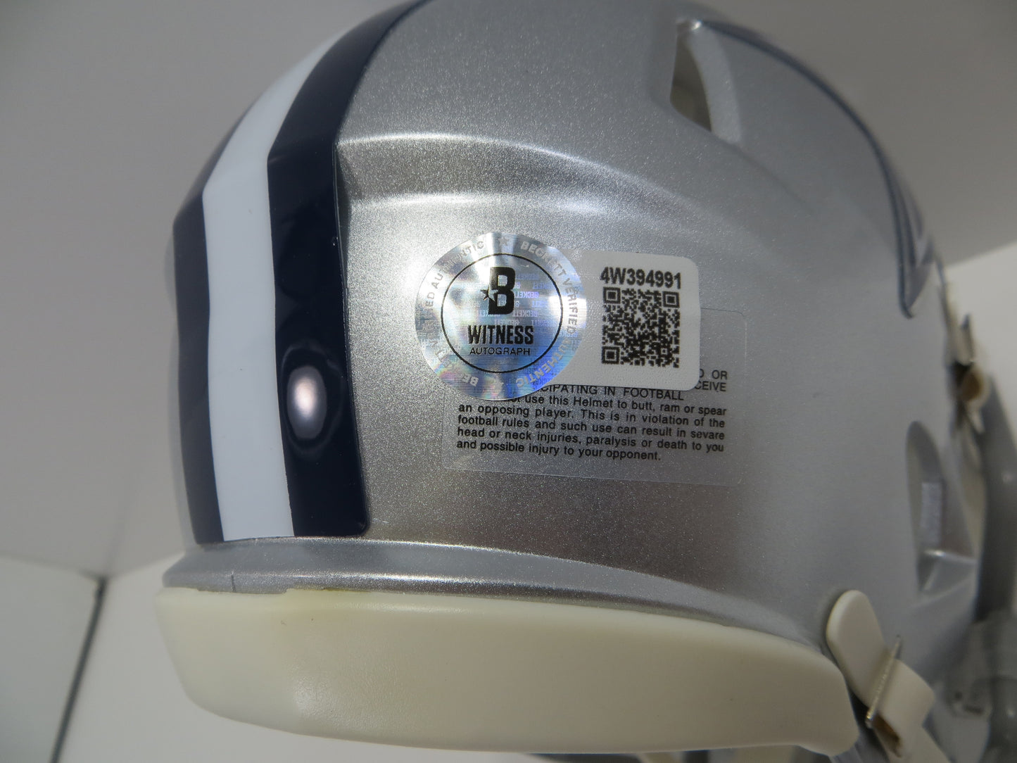 BARRY SWITZER SIGNED DALLAS COWBOYS MINI HELMET w/XXX Sooners BAS