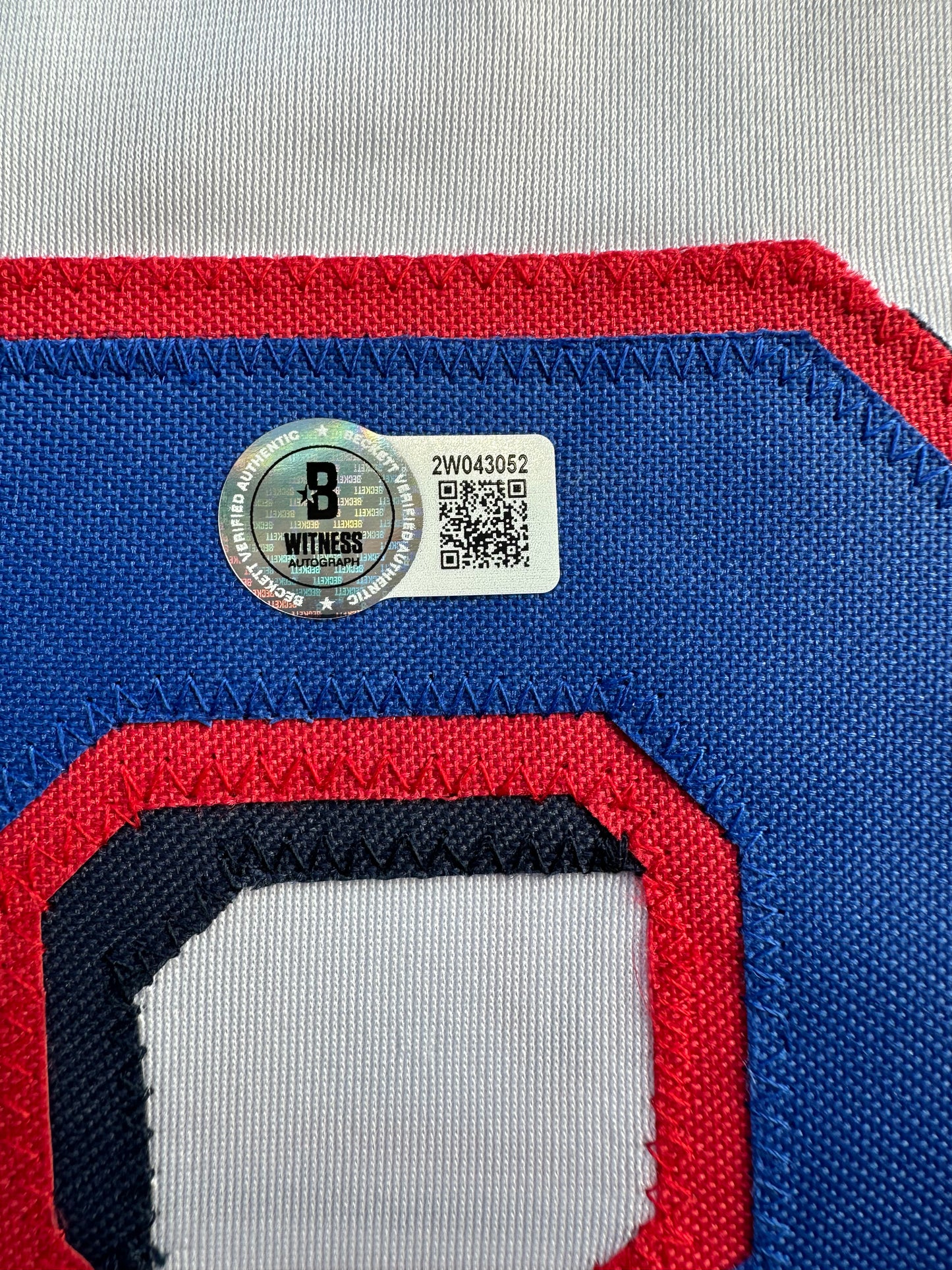 KEVIN MENCH TEXAS RANGERS SIGNED JERSEY w/GO RANGERS! BAS COA