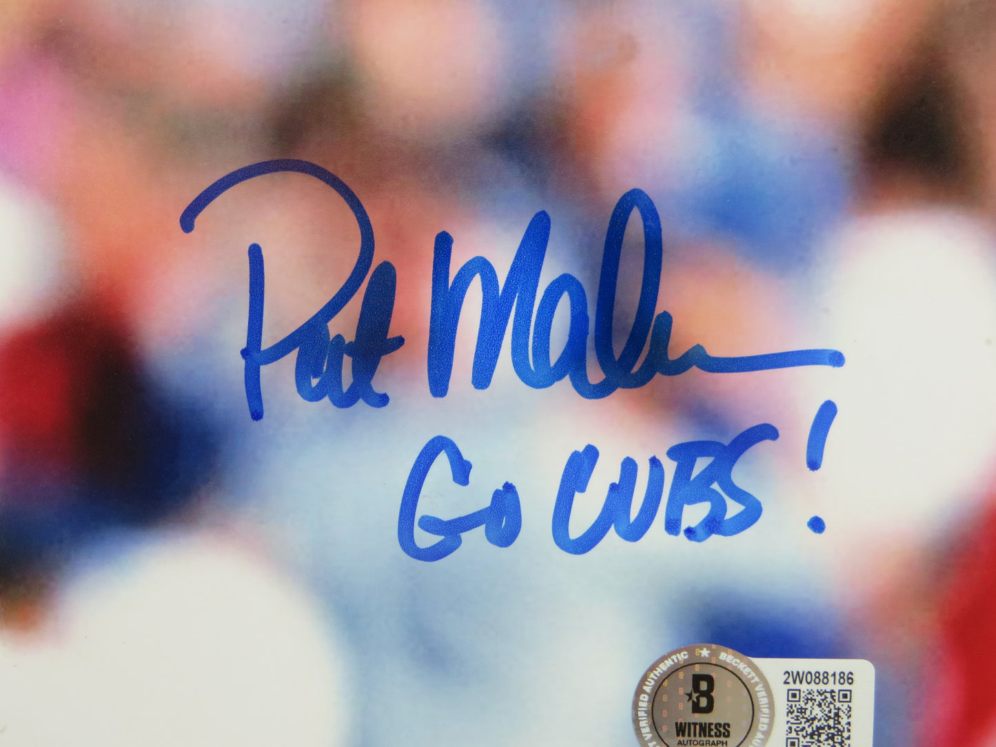 PAT PATRICK MAHOMES SR Chicago Cubs SIGNED 8x10 PHOTO w/GO CUBS! BAS