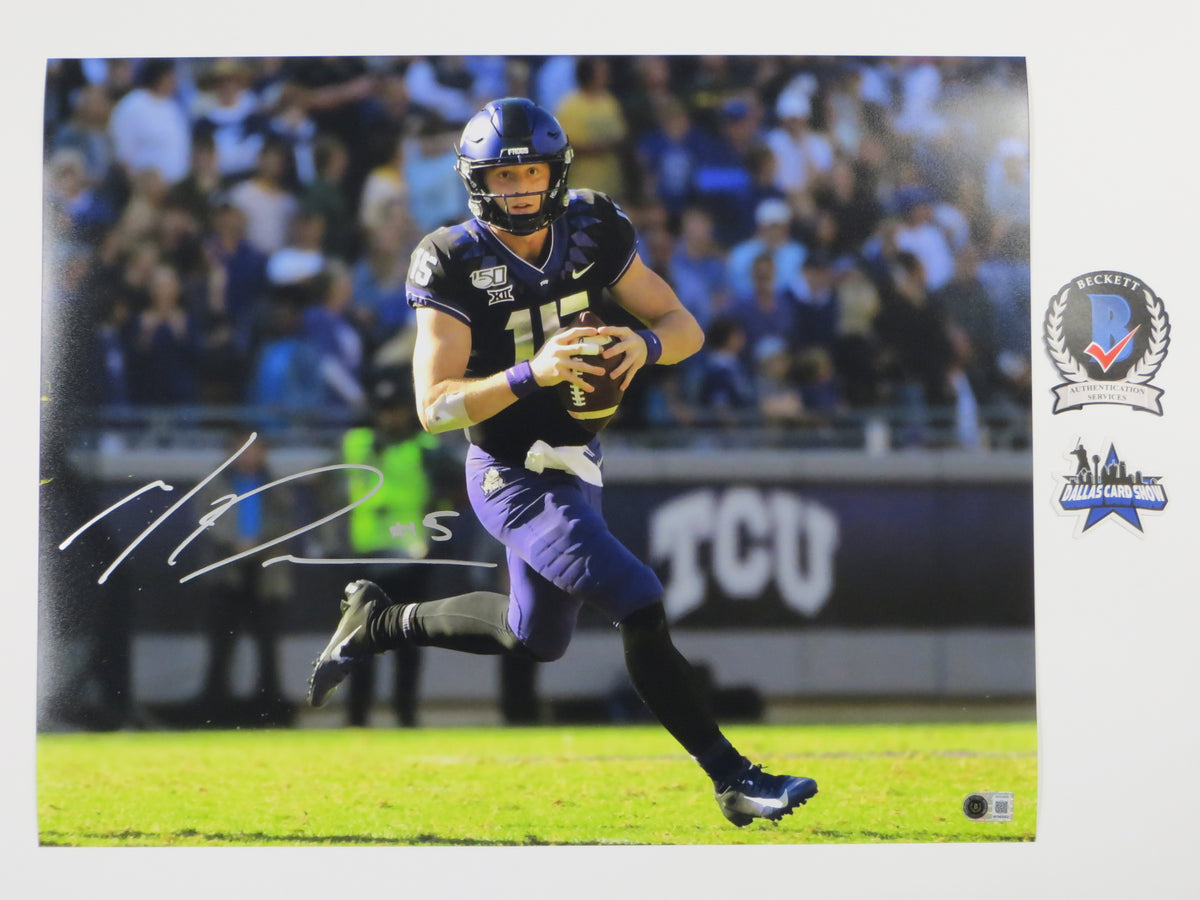 MAX DUGGAN TCU HORNED FROGS SIGNED 16x20 RollOut PHOTO BAS