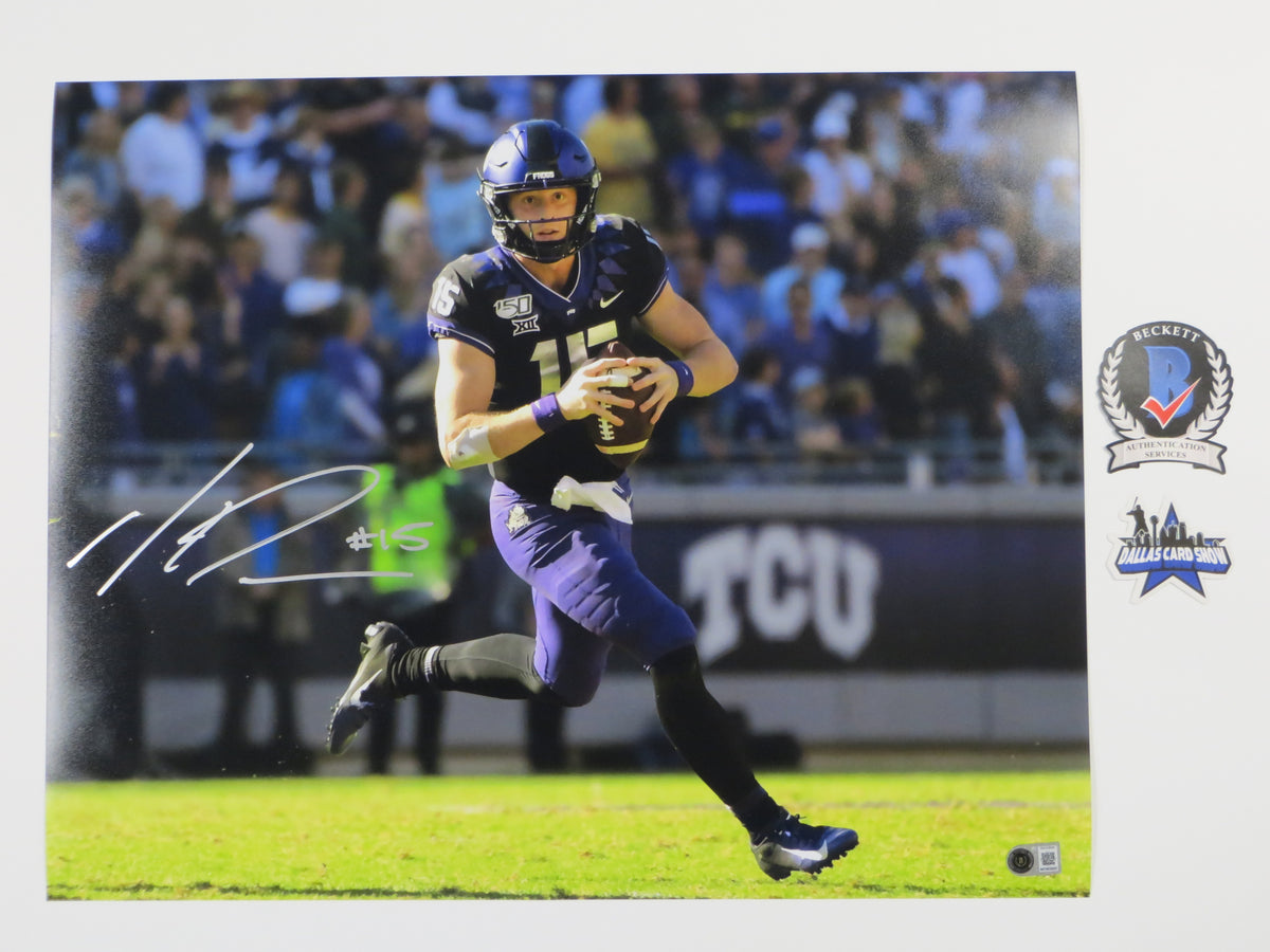 MAX DUGGAN TCU HORNED FROGS SIGNED 16x20 RollOut PHOTO BAS