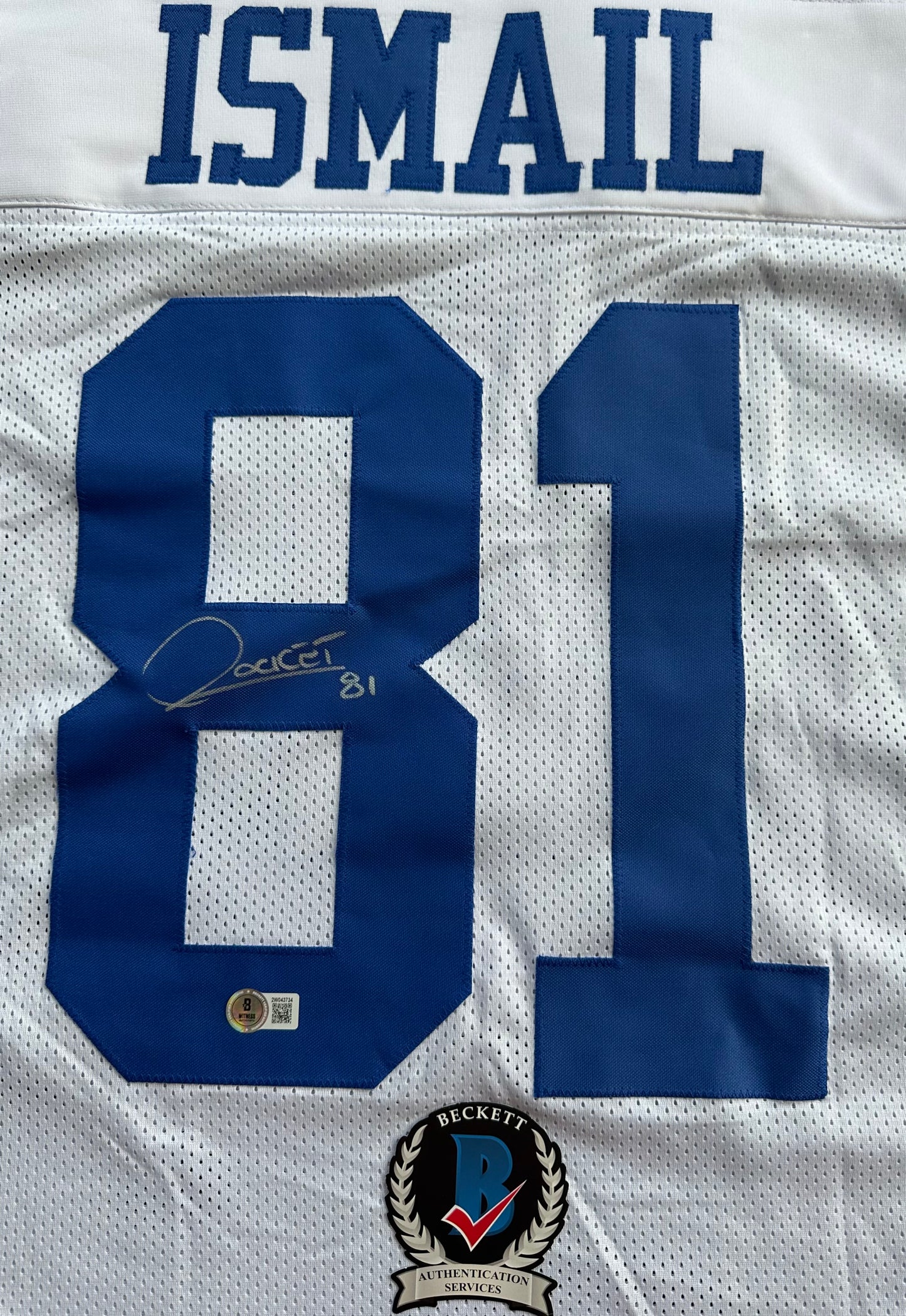 RAGHIB ROCKET ISMAIL DALLAS COWBOYS SIGNED JERSEY Size XL BAS COA