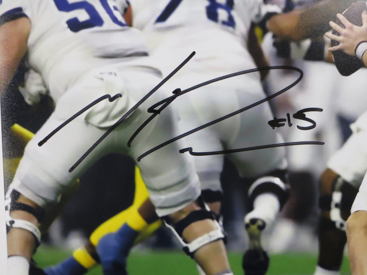 MAX DUGGAN TCU HORNED FROGS SIGNED in the Pocket 16x20 PHOTO BAS