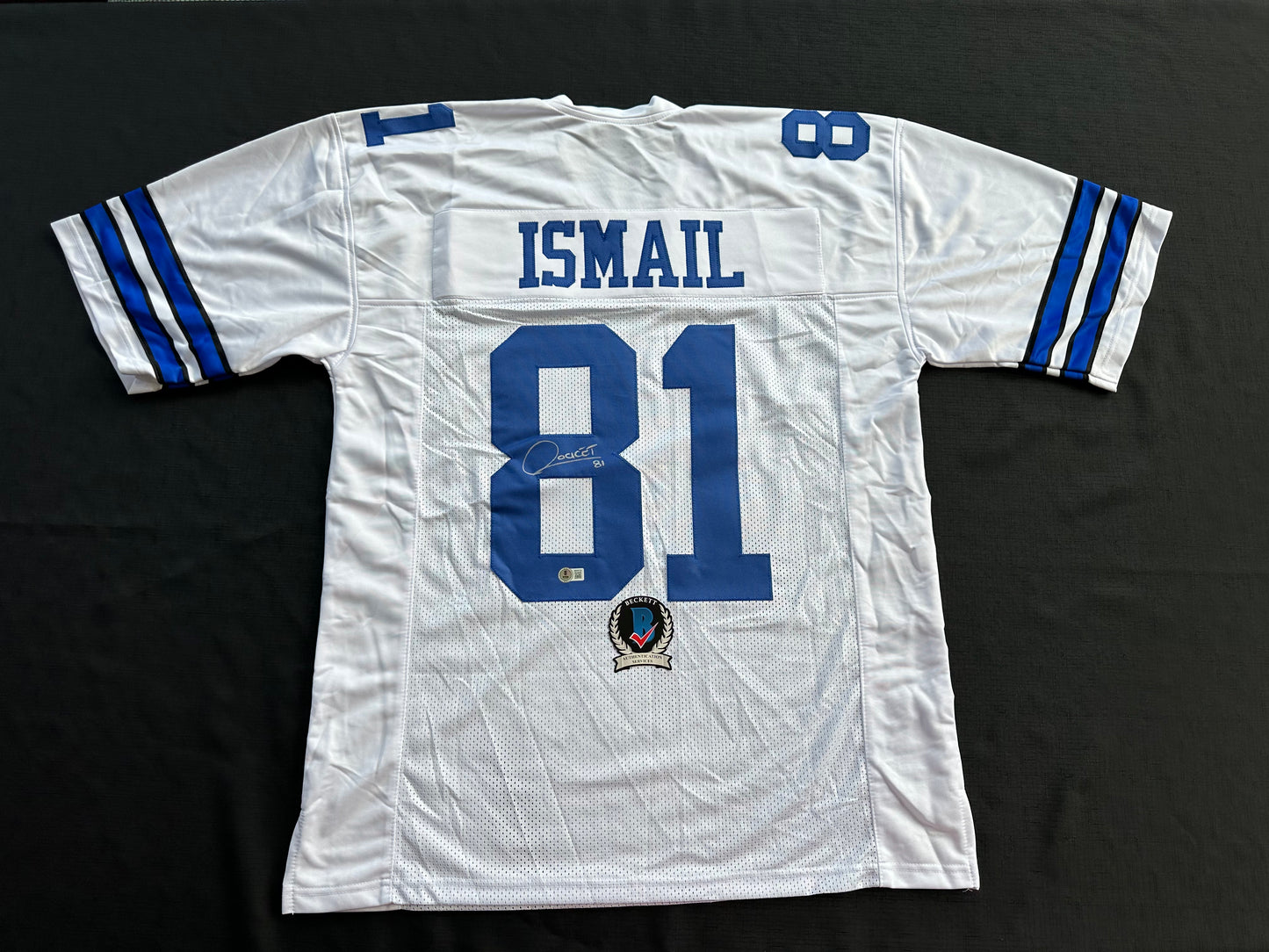 RAGHIB ROCKET ISMAIL DALLAS COWBOYS SIGNED JERSEY Size XL BAS COA