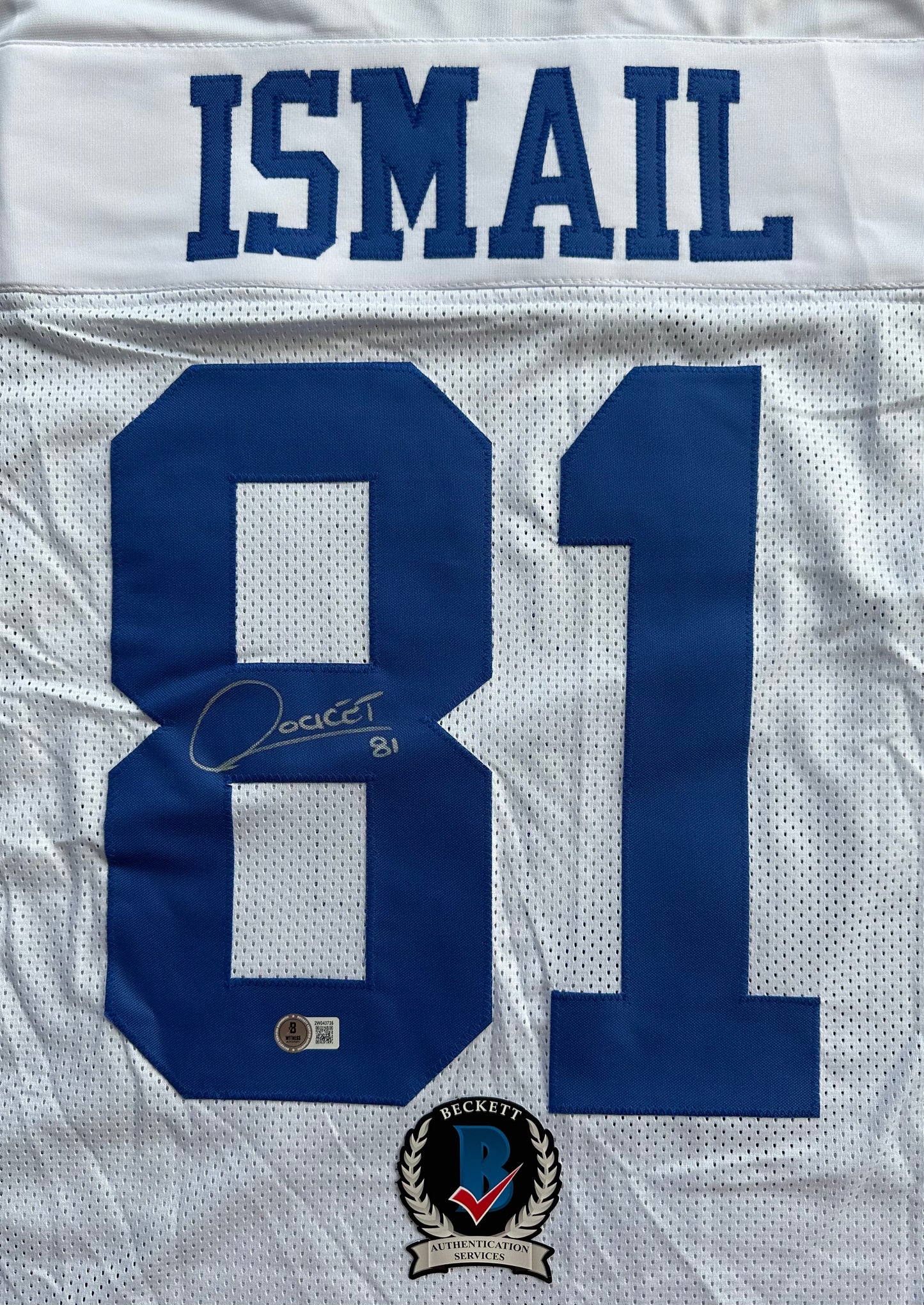 RAGHIB ROCKET ISMAIL DALLAS COWBOYS SIGNED JERSEY Size XL BAS COA