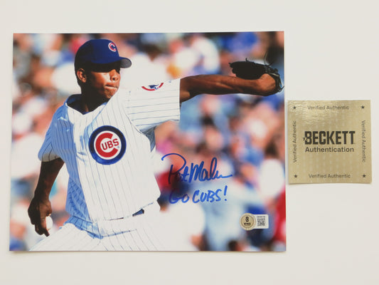 PAT PATRICK MAHOMES SR Chicago Cubs SIGNED 8x10 PHOTO w/GO CUBS! BAS