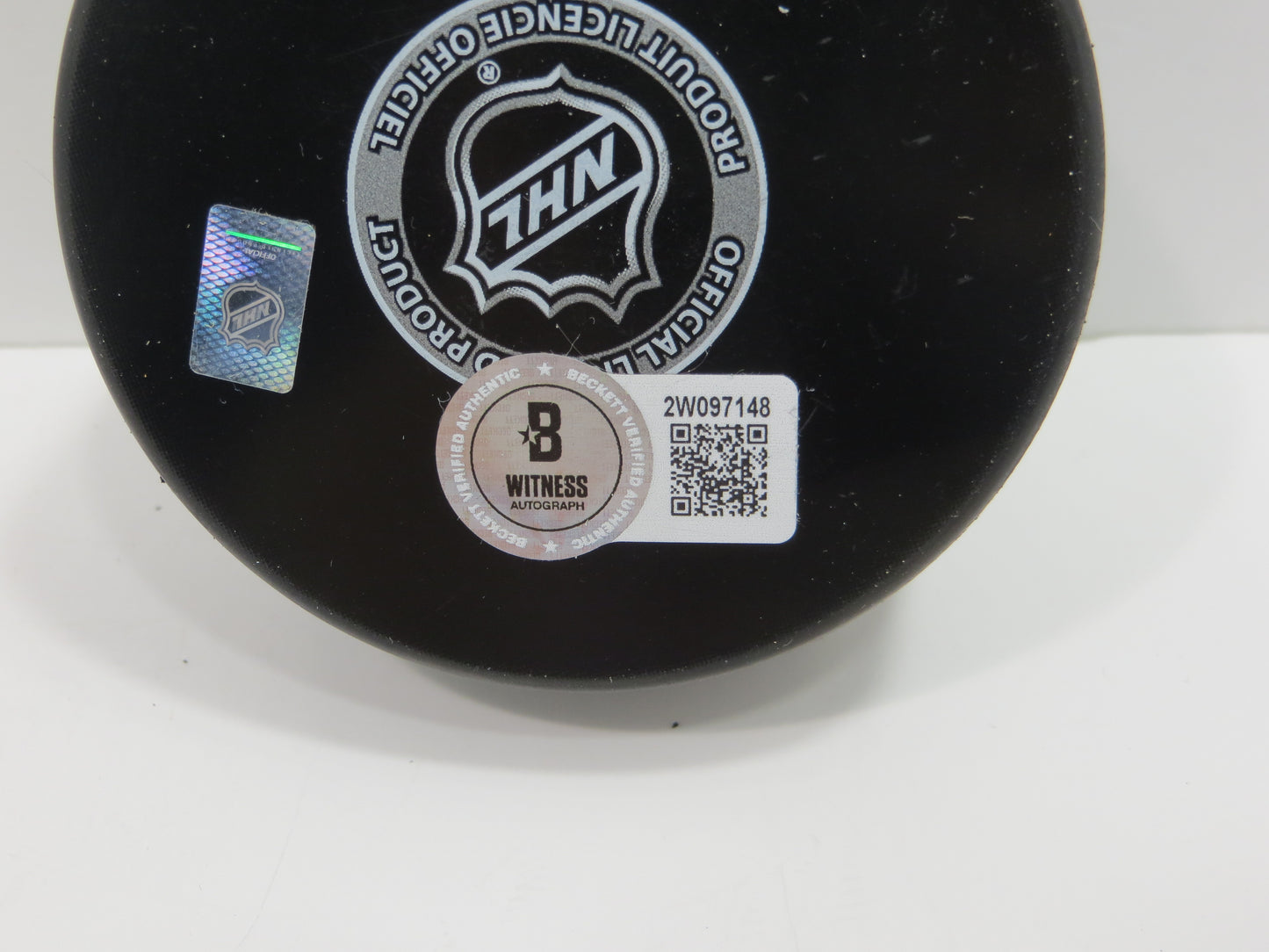 MIKE MODANO DALLAS STARS SIGNED HOCKEY PUCK w/99 Cup Current Logo BAS COA