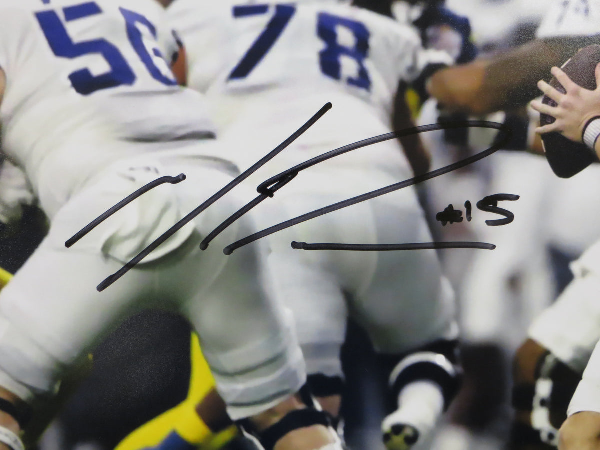 MAX DUGGAN TCU HORNED FROGS SIGNED in the Pocket 16x20 PHOTO BAS