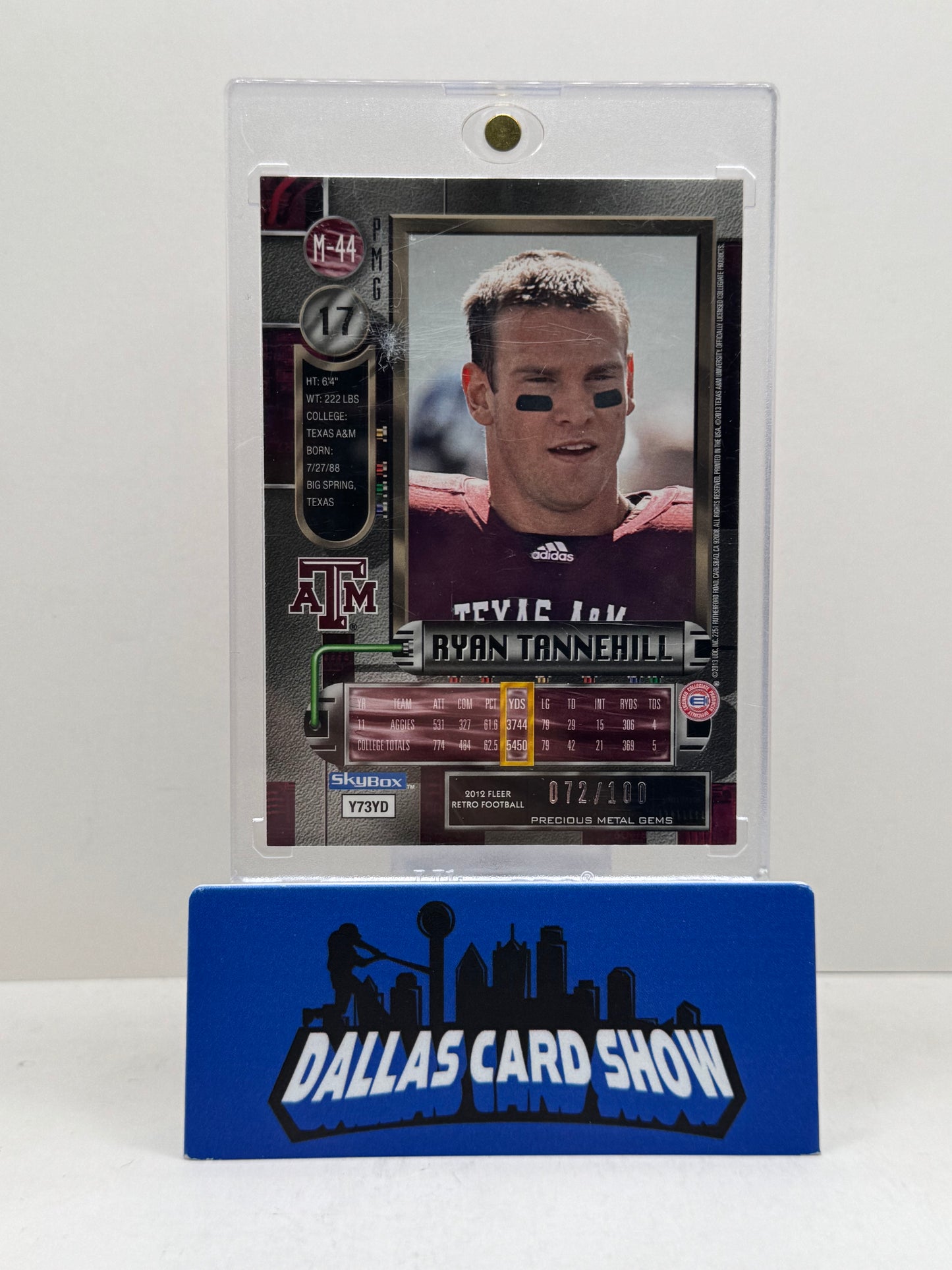 2013 Fleer Retro 1998 Universe Red Precious Metal Gems /100 Ryan Tannehill Texas A&M