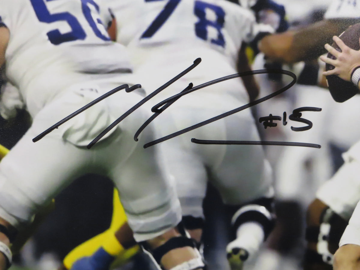 MAX DUGGAN TCU HORNED FROGS SIGNED in the Pocket 16x20 PHOTO BAS