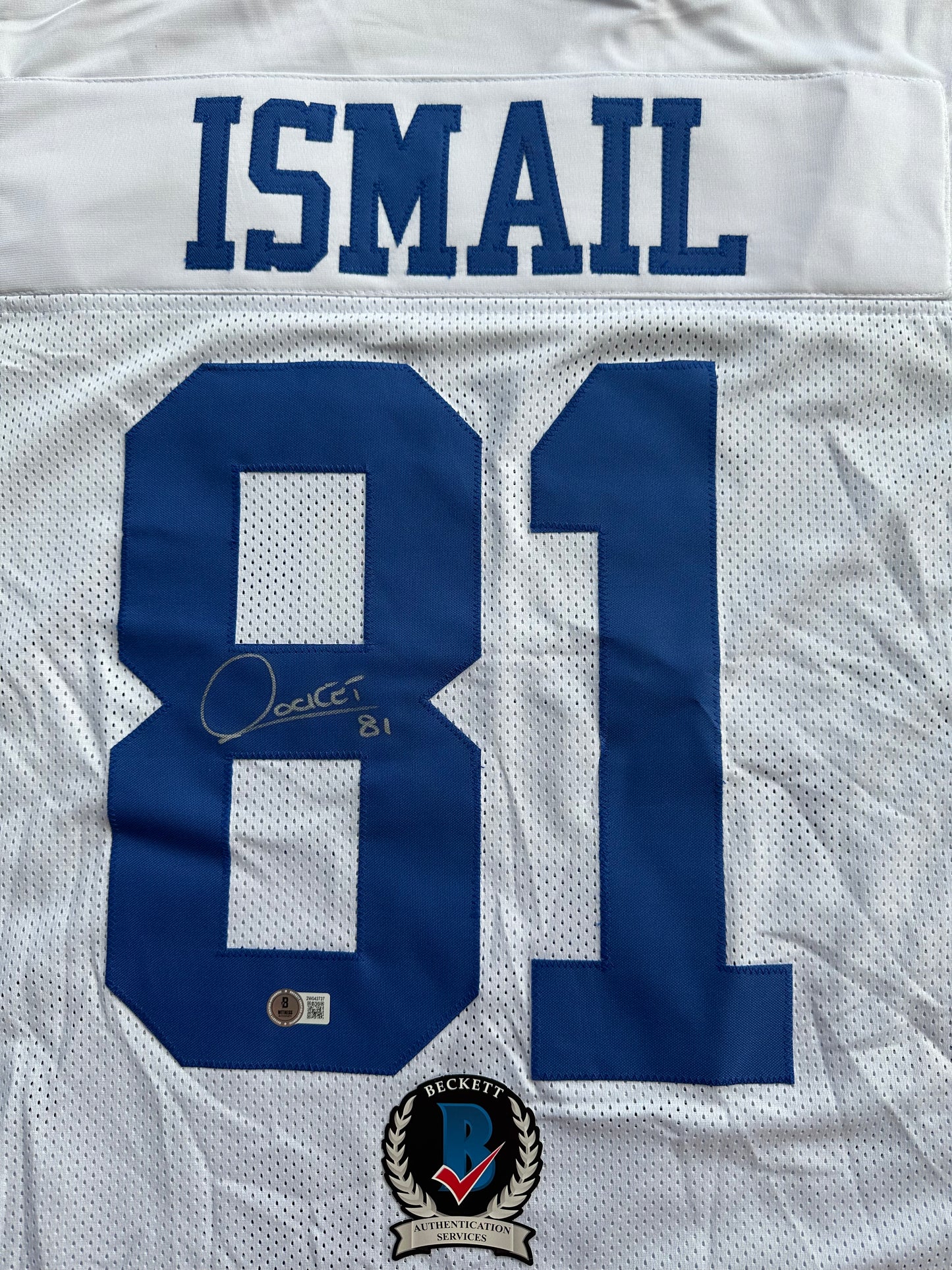 RAGHIB ROCKET ISMAIL DALLAS COWBOYS SIGNED JERSEY Size XL BAS COA