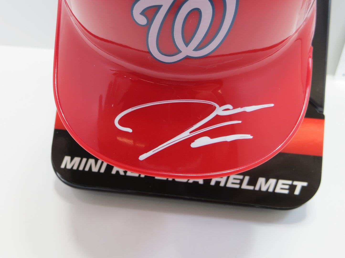 JAMES WOOD SIGNED WASHINGTON NATIONALS MINI HELMET BAS COA