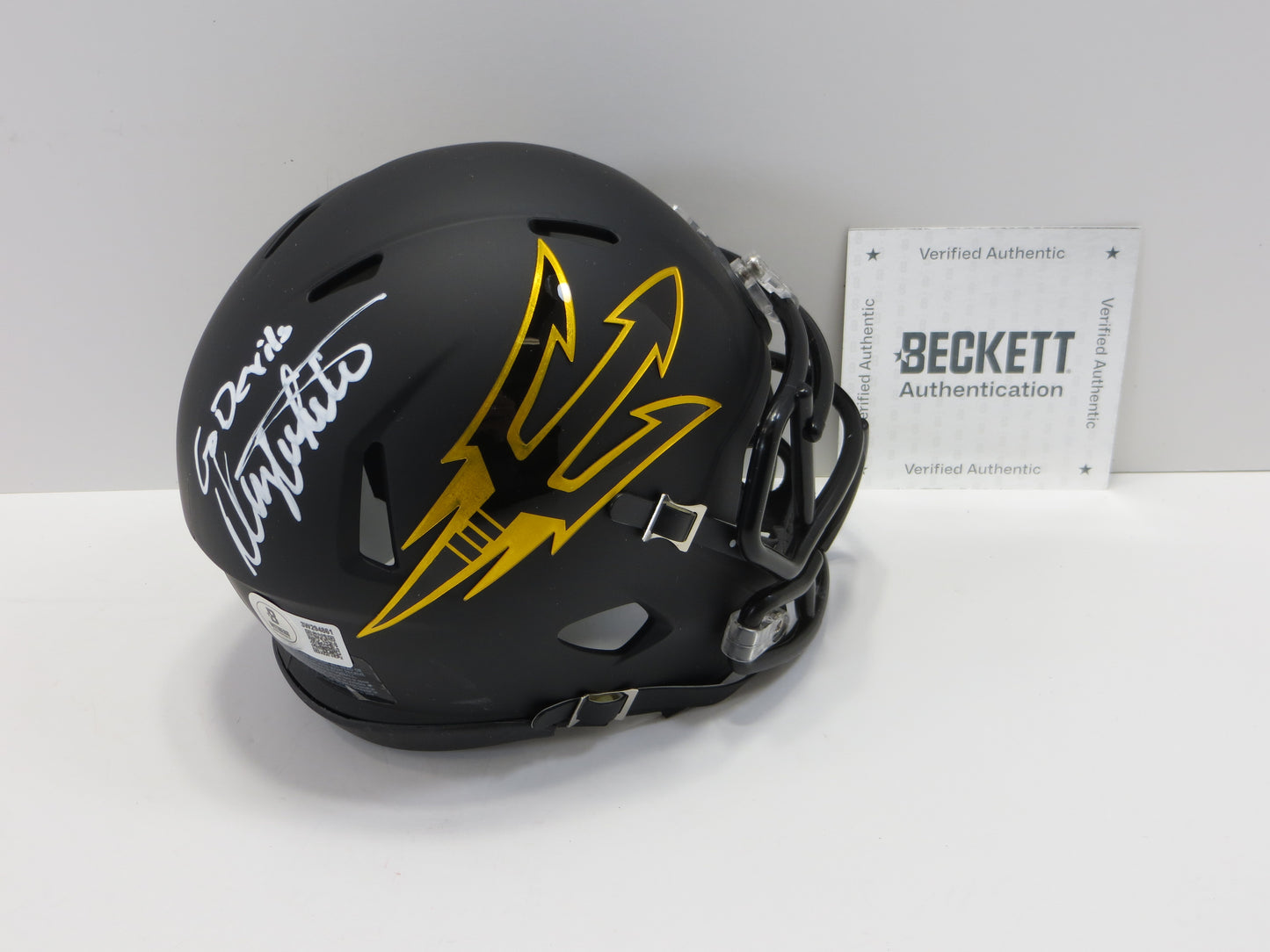 DANNY WHITE SIGNED ARIZONA STATE SUN DEVILS SIGNED MINI HELMET wGo Devils Cowboys BAS