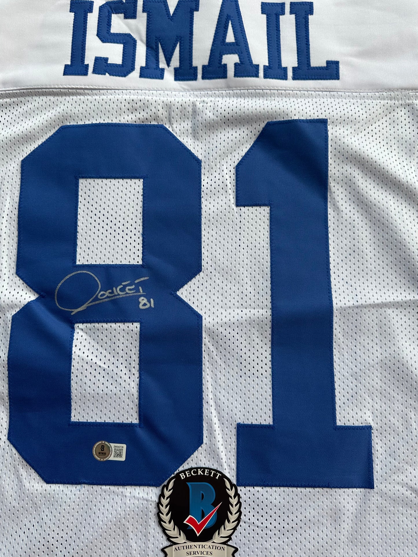 RAGHIB ROCKET ISMAIL DALLAS COWBOYS SIGNED JERSEY Size XL BAS COA
