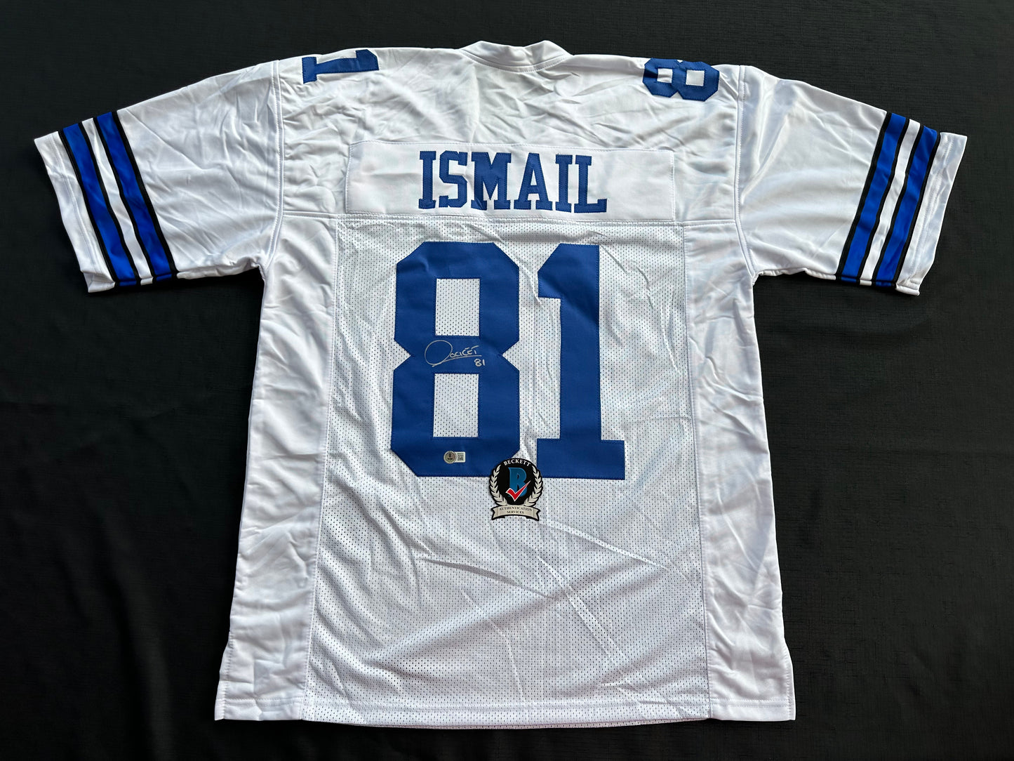 RAGHIB ROCKET ISMAIL DALLAS COWBOYS SIGNED JERSEY Size XL BAS COA