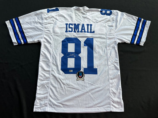 RAGHIB ROCKET ISMAIL DALLAS COWBOYS SIGNED JERSEY Size XL BAS COA