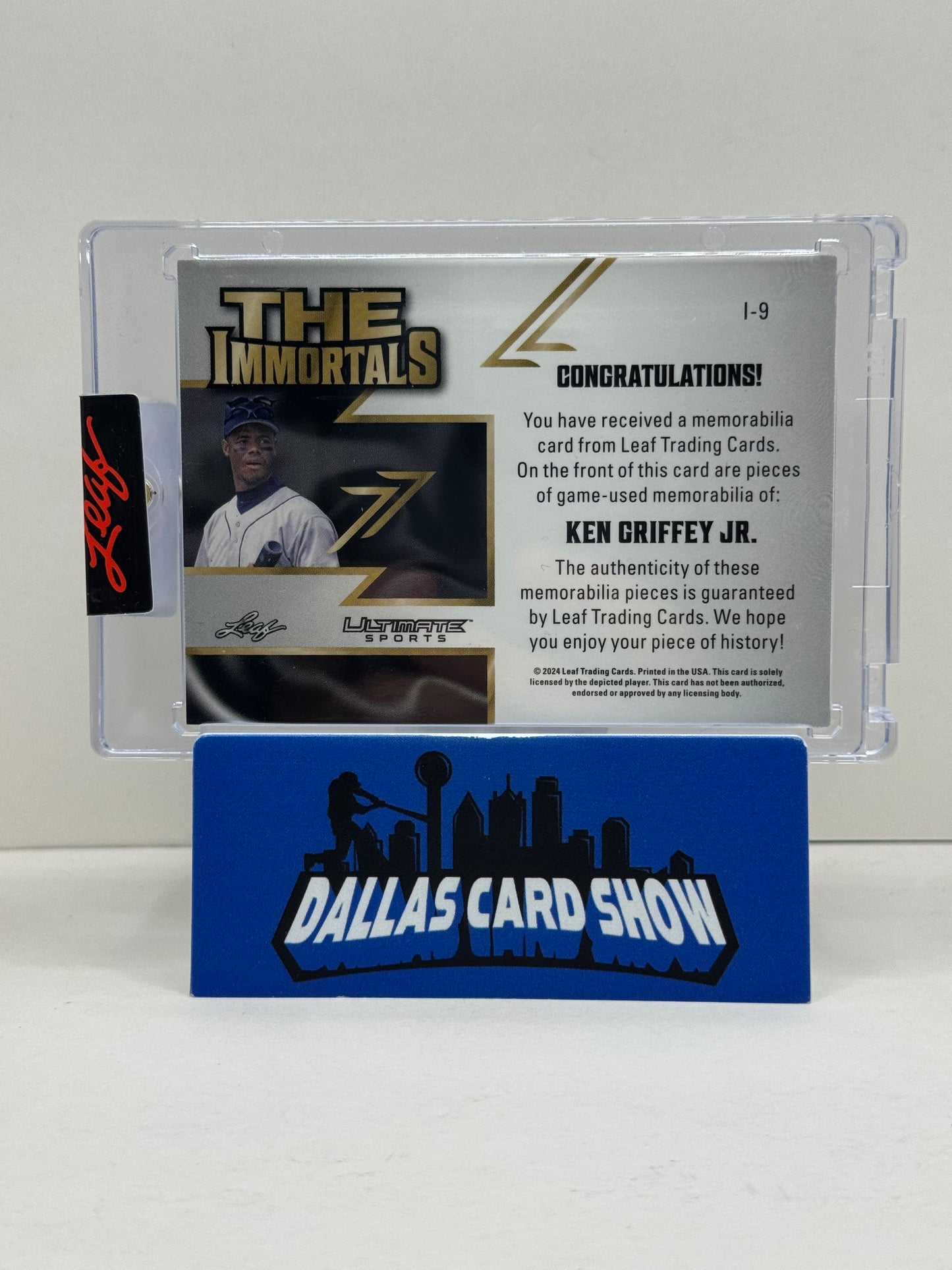 2024 Leaf Ultimate Sports #I-9 Ken Griffey Jr The Immortals Relic /25